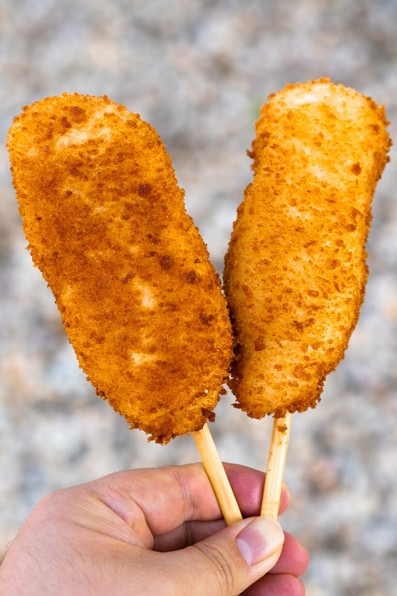 Cheesy korean clearance corn dogs